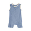 front of Baby Organic Cotton Tank Romper-Blue Starry