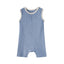 front of Baby Organic Cotton Tank Romper-Blue Starry