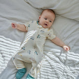 Baby Organic Cotton Zip-up Sleeper-Cars