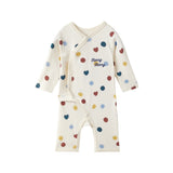 Baby Organic Kimono Sleeper-Merry dot