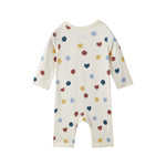 Baby Organic Kimono Sleeper-Merry dot