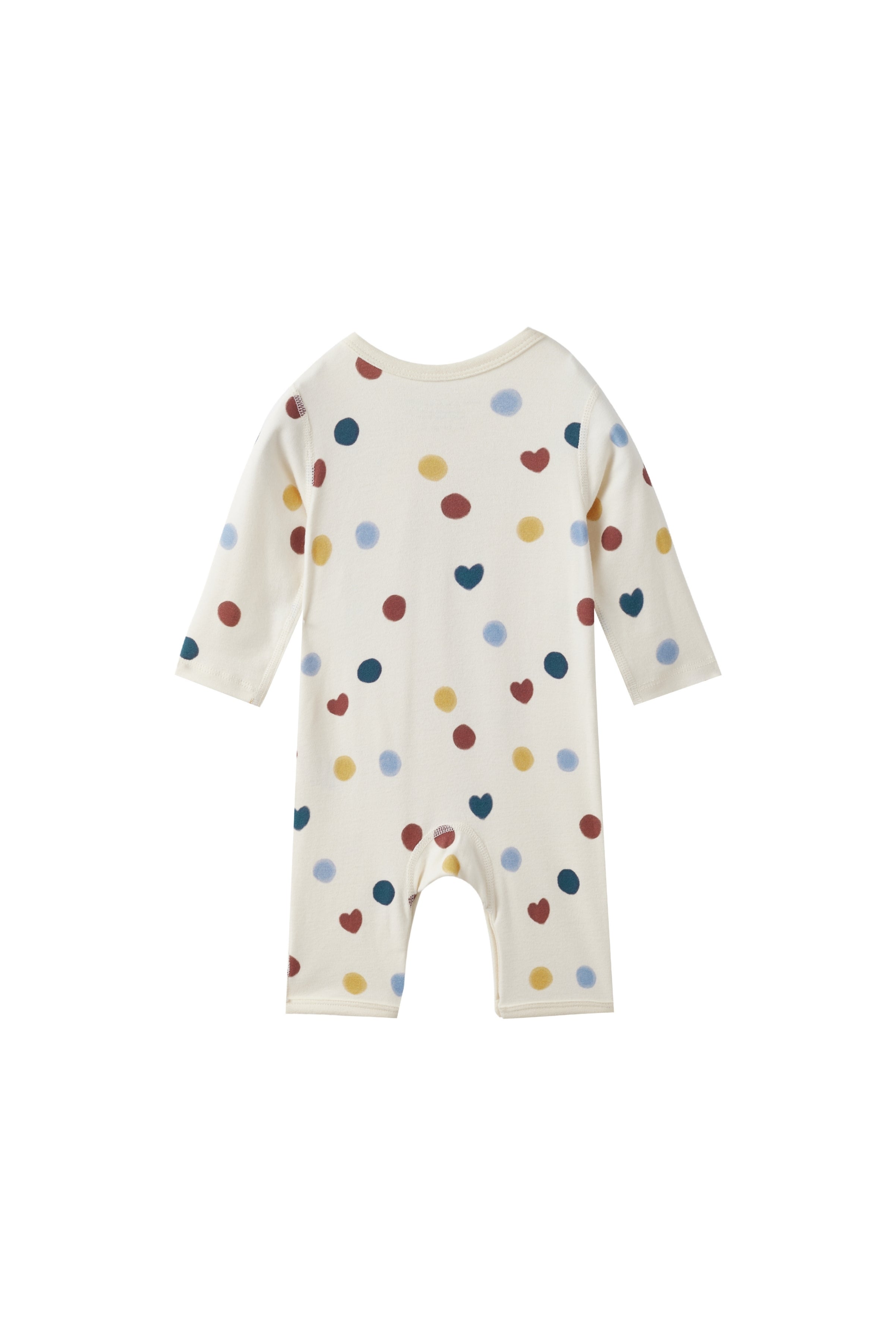 Baby Organic Kimono Sleeper-Merry dot