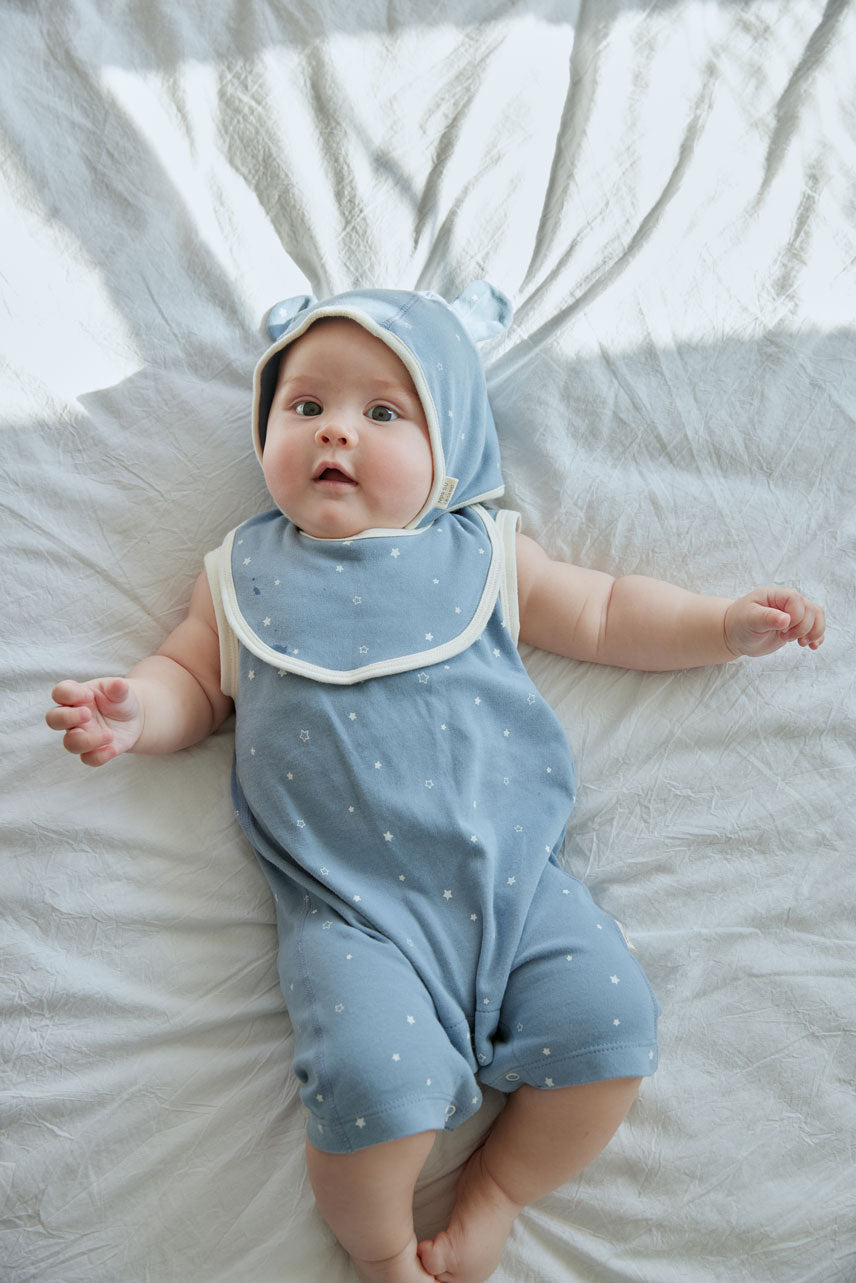 Baby Organic Cotton Bibs-Blue Starry