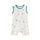 Front of Baby Organic Cotton Tank Romper-Cars