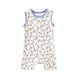 front of Baby Organic Cotton Tank Romper-Roses