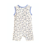 back of Baby Organic Cotton Tank Romper-Roses