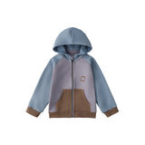 front of Toddler Organic Fleece Hooded Jacket-Mixed