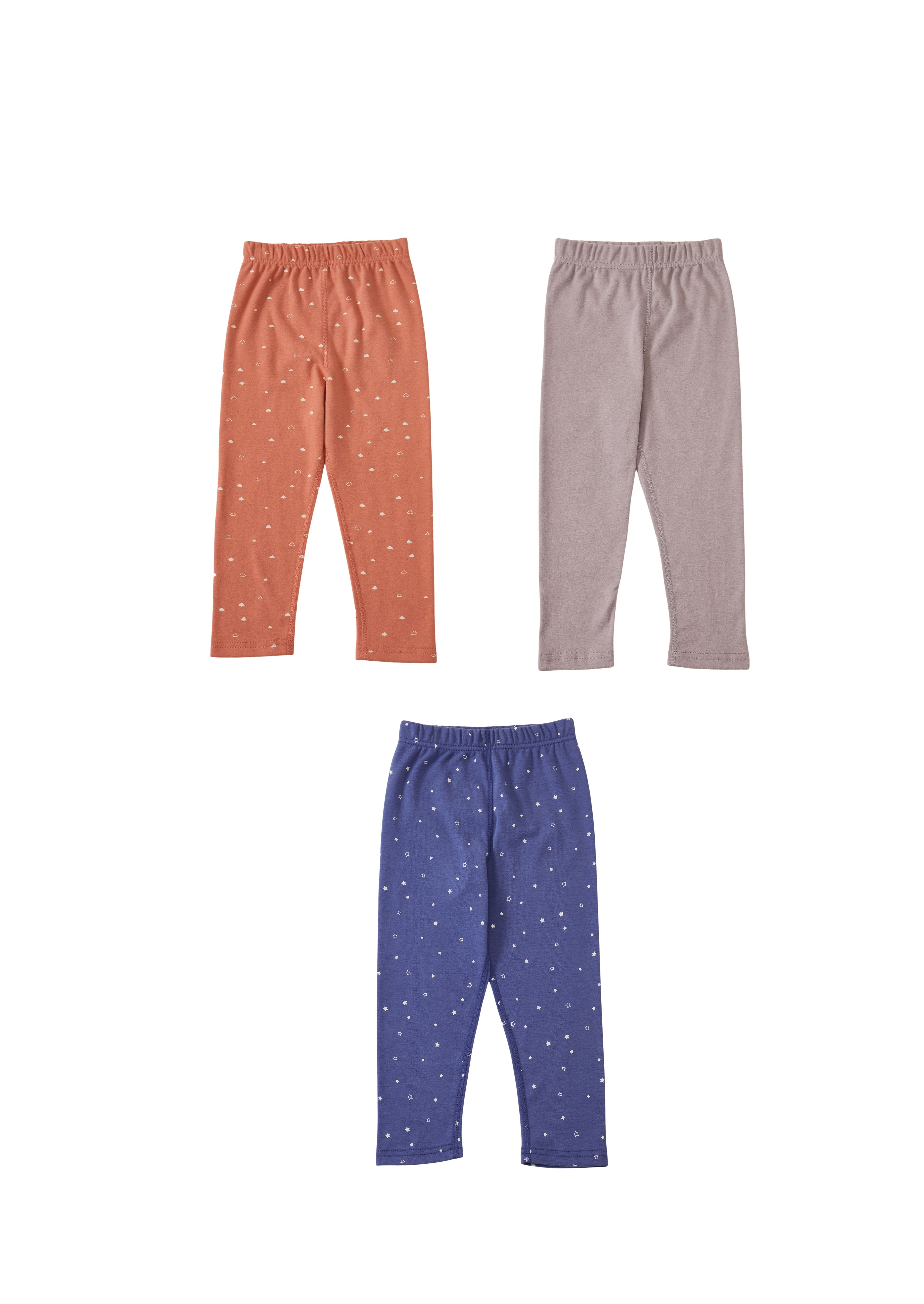 3 pieces legging set- melon grey, blue