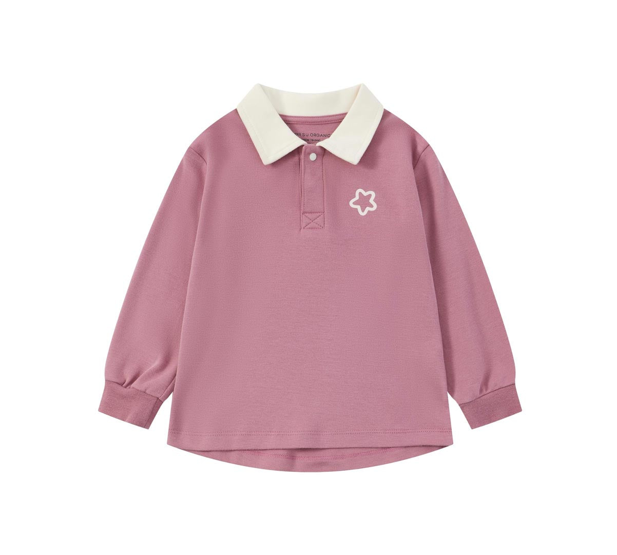 front of Toldder Organic Polo Shirt-Heather