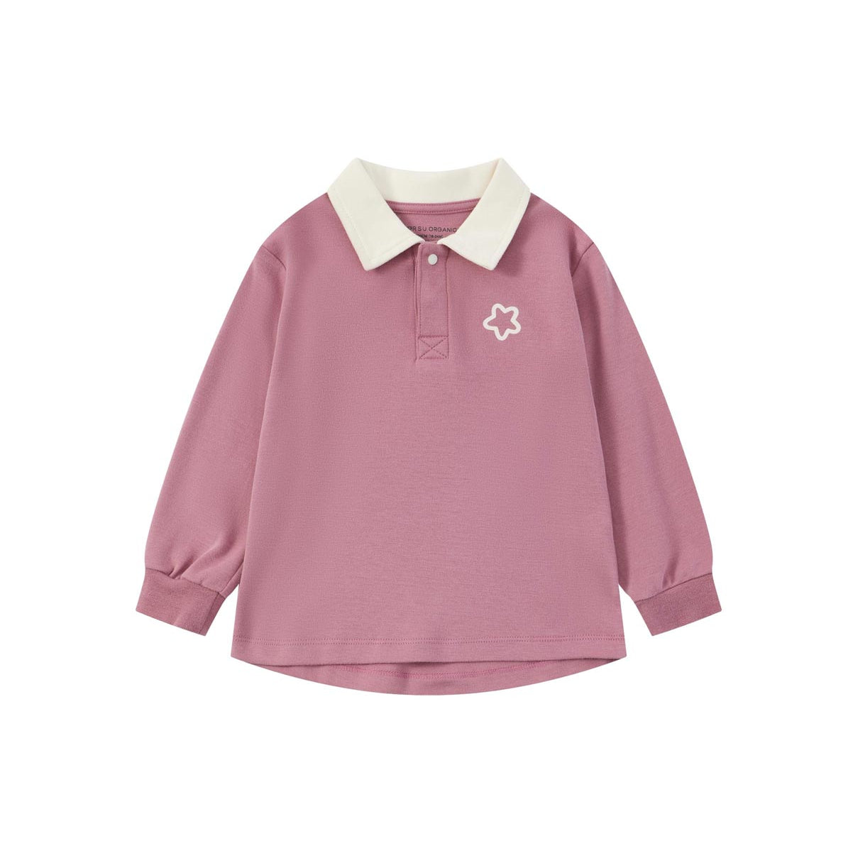 front of Toldder Organic Polo Shirt-Heather