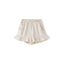Front of Toddler Organi Ruffle Shorts-Antique White