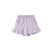 Front of Toddler Organic Ruffle Shorts-Violet