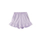 Front of Toddler Organic Ruffle Shorts-Violet