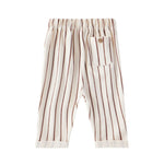 Back of Toddler Relaxed Tapered Pant-Brown Stripes