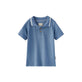 Front of Toddler Bamboo Polo Shirt-Citadel