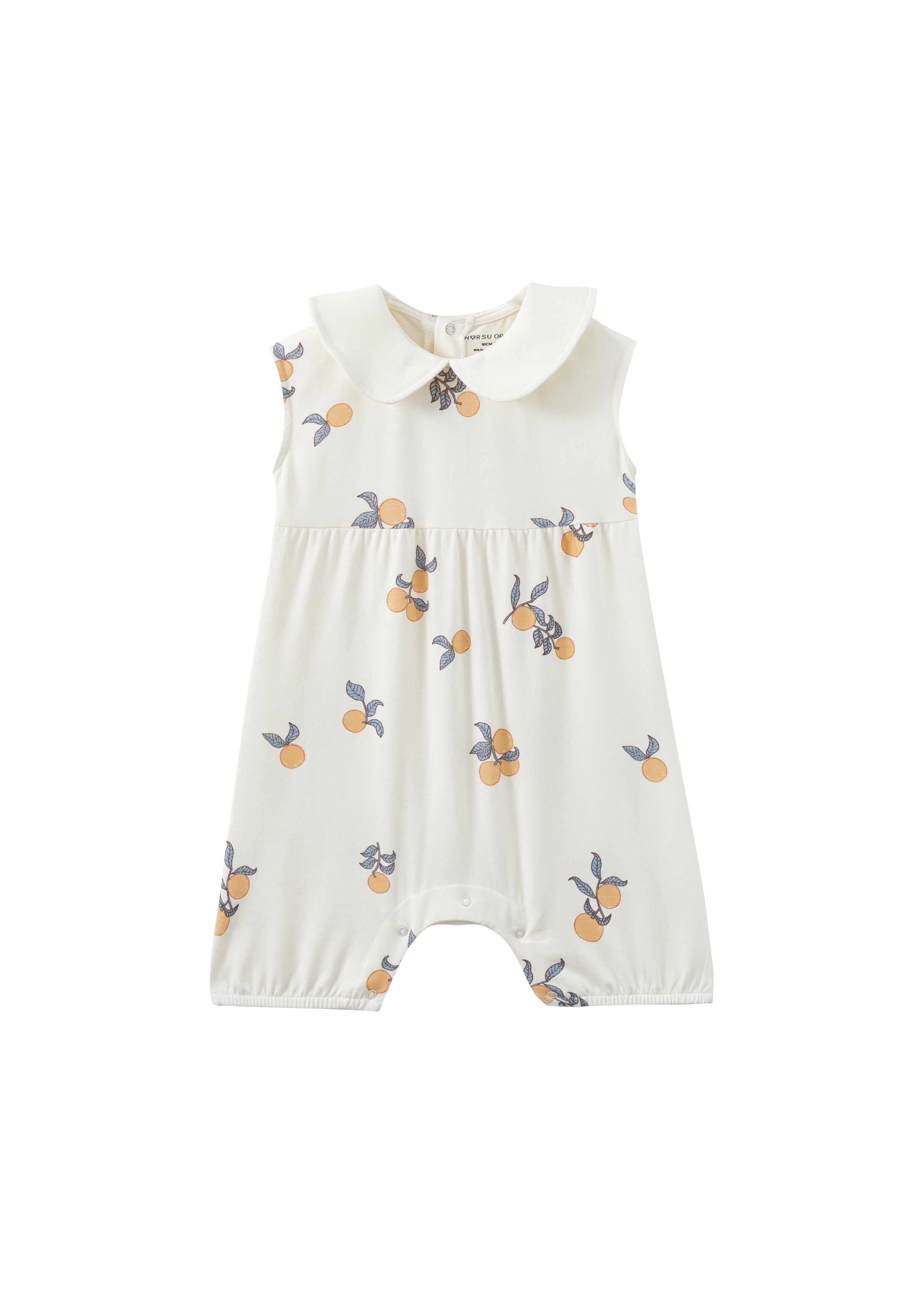 Baby Collar Tank Romper-Clementine