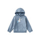 front of Toddler Organic Hooded Sweatshirt-Travel duck