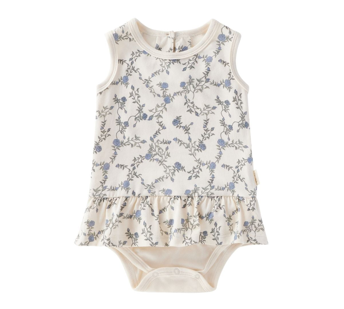 baby style of Organic Cotton Ruffle Tank Top-Roses
