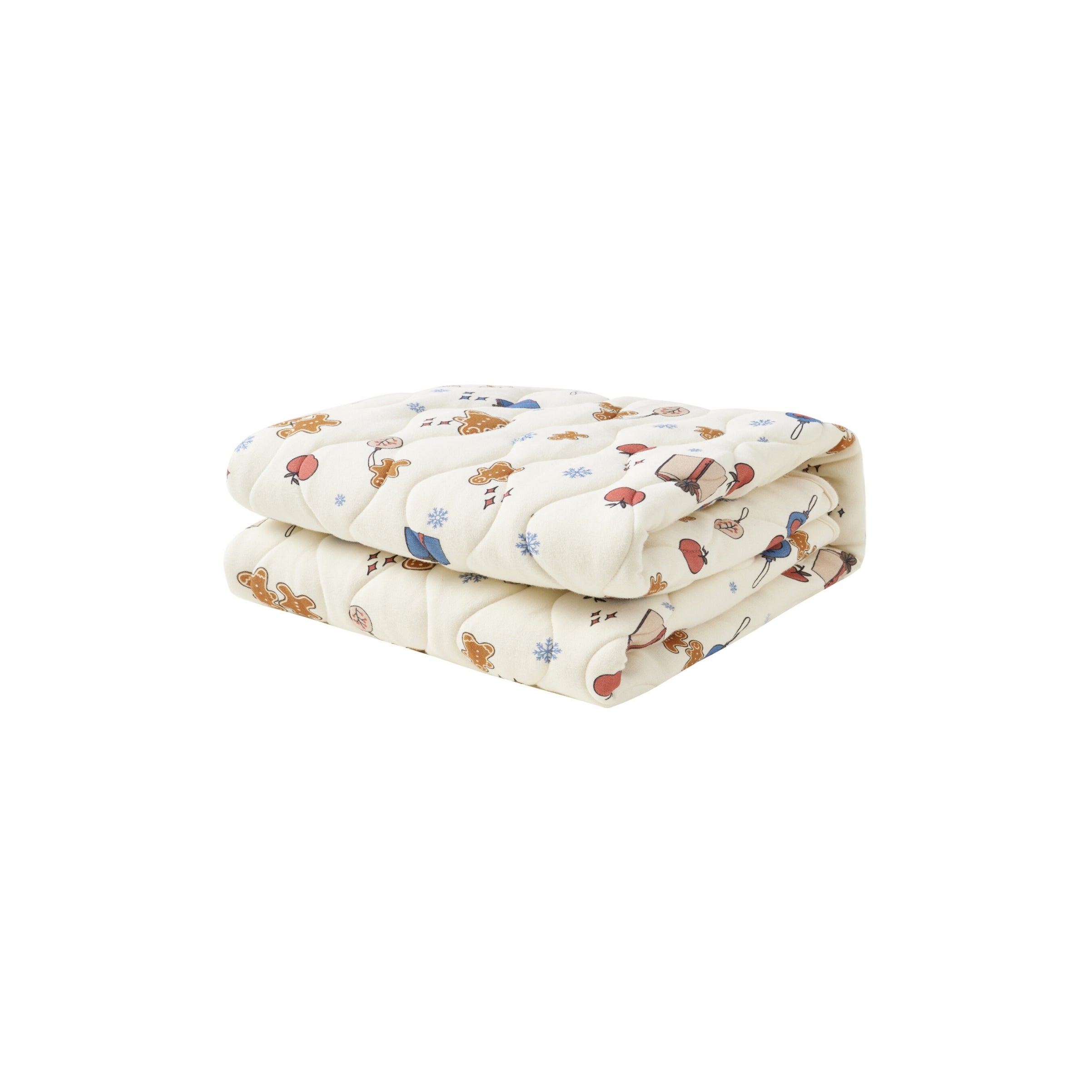 Organic Cotton Quilted Blanket-Holiday Joy