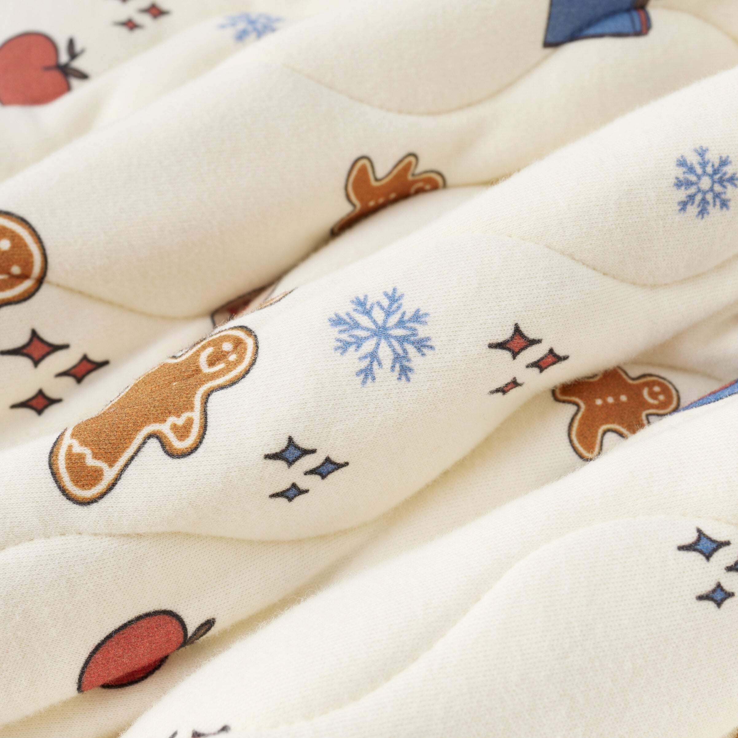 Organic Cotton Quilted Blanket-Holiday Joy