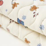 Organic Cotton Quilted Blanket-Holiday Joy