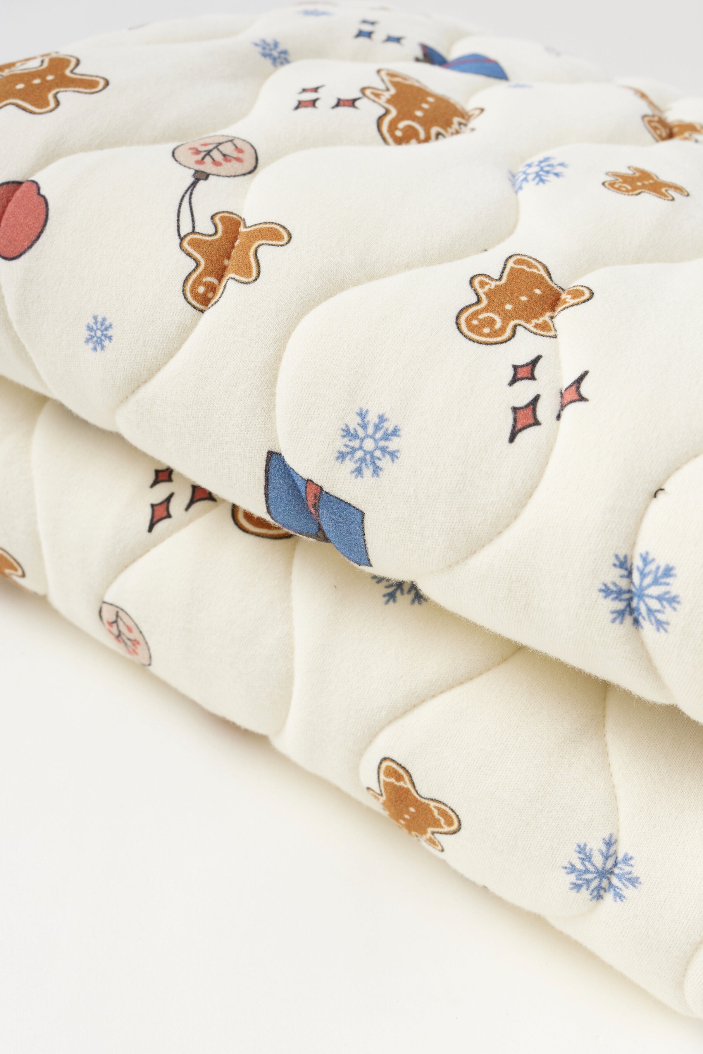 Organic Cotton Quilted Blanket-Holiday Joy