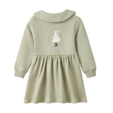 Fleece Organic Cotton Polo Dress-Holiday Joy