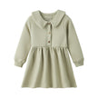 Fleece Organic Cotton Polo Dress-Holiday Joy