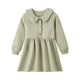 Fleece Organic Cotton Polo Dress-Holiday Joy