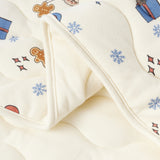 Organic Cotton Quilted Blanket-Holiday Joy