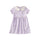 front of Organic Cotton Collar Dress-Violet