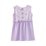 back of Girl Organic Tank-top Dress-Violet