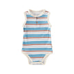 Front of Baby Organic Bamboo Onesie-Stripe