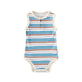 Front of Baby Organic Bamboo Onesie-Stripe