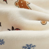 Organic Cotton Swaddle Blanket-Holiday joy