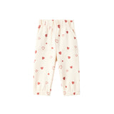 Organic Toddler Fleece Sweatpant-Hearts