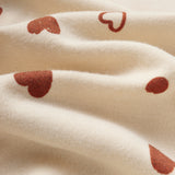 Organic Cotton Swaddle Blanket-Hearts