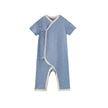 front of Baby Organic Kimono Sleeper-Blue Starry