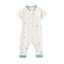 Front of Baby Organic Cotton Zip-up Sleeper-Cars