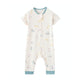 Front of Baby Organic Cotton Zip-up Sleeper-Cars