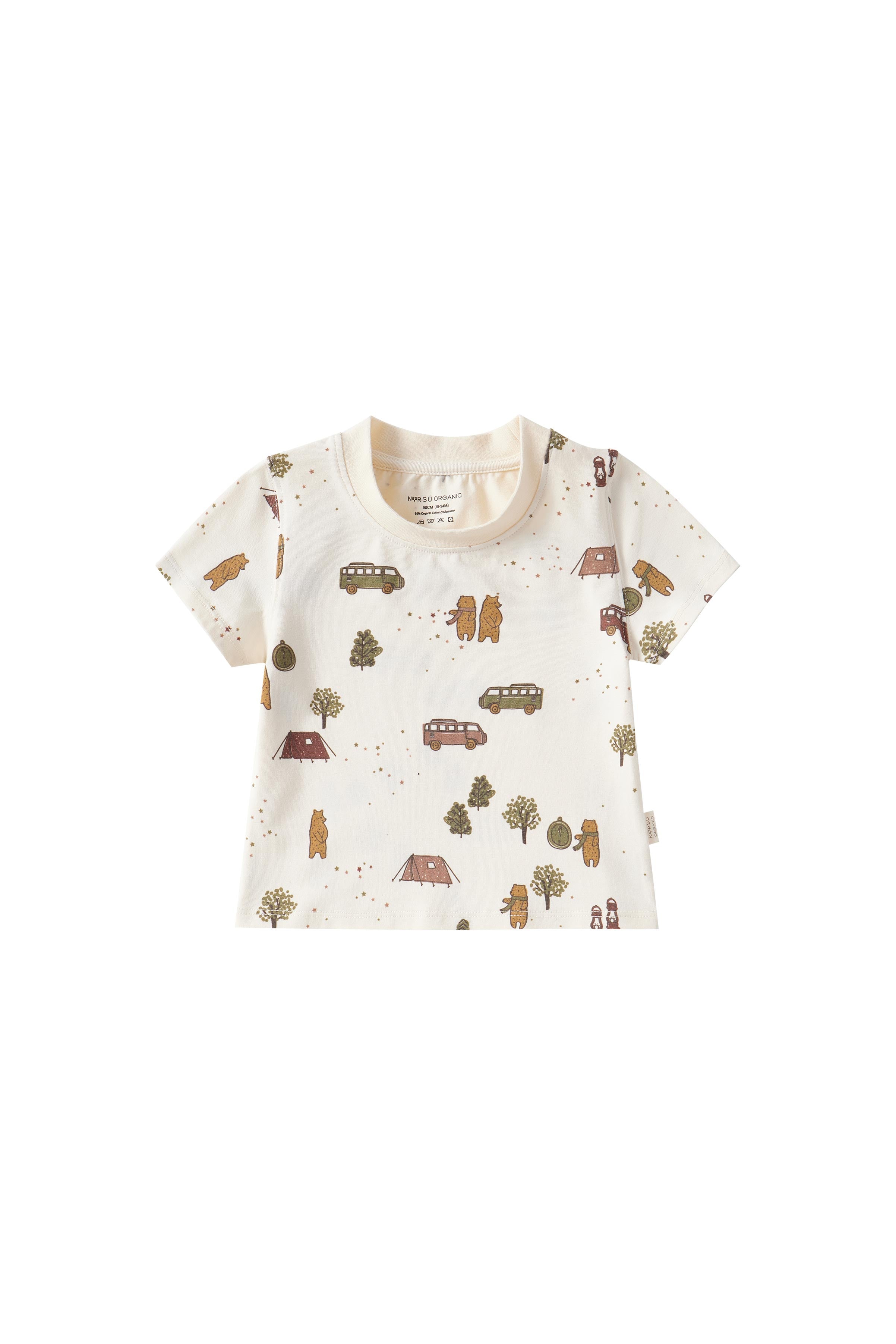 Summer Organic Cotton T-shirt- Camping