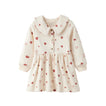 Fleece Organic Cotton Polo Dress-Hearts