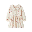 Fleece Organic Cotton Polo Dress-Hearts