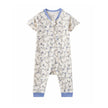 front of Baby Organic Cotton Zip-up Sleeper-Roses