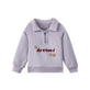 front of Toddler Organic Fleece Zip-up Sweatshirt-Dreams