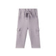 Organic Toddler Cargo Fleece Sweatpants-Grey