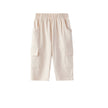 Front of Toddler Organic Cotton Cargo Pant-Beige