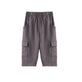 Front of Toddler Organic Cargo Pant-Dark grey