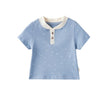 Front of Toddler Organic Cotton T-shirt-Blue Starry