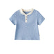 Front of Toddler Organic Cotton T-shirt-Blue Starry